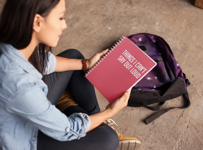 Funny Notebooks (12 Different Phrases - See Photos)