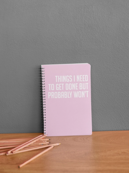 Funny Notebooks (12 Different Phrases - See Photos)