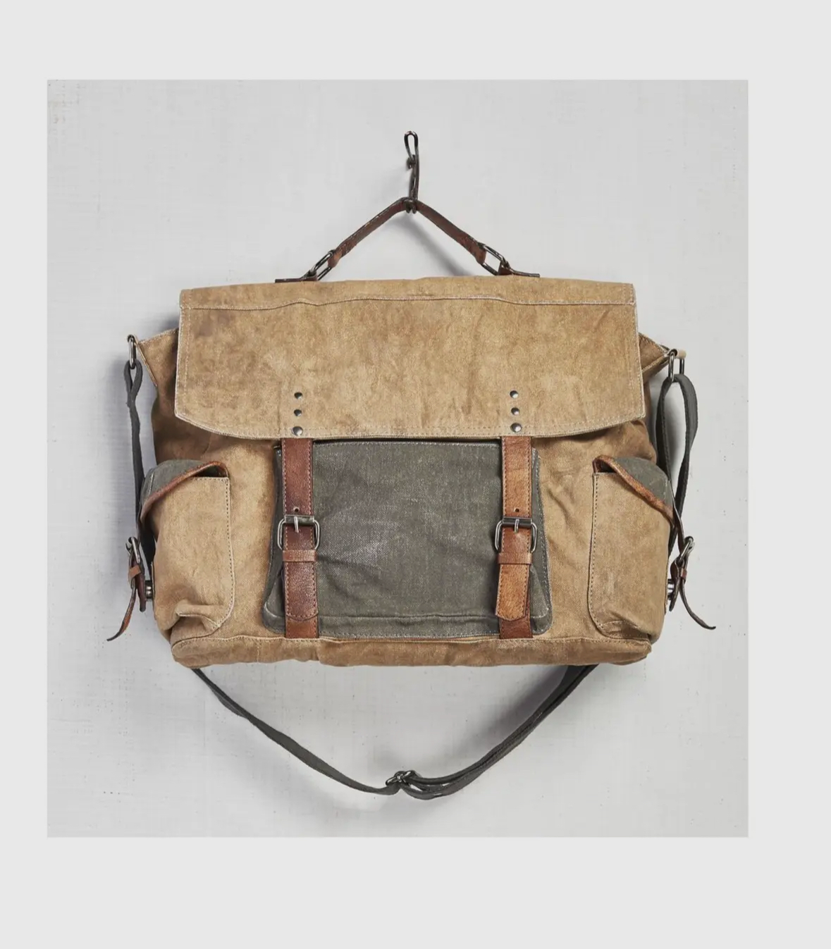 Sebastian Up-Cycled Unisex Messenger Bag